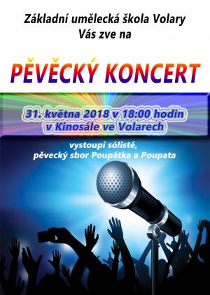 pěvecký koncert ZUŠ Volary