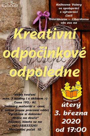 Kreativní odpočinkové odpoledne  1